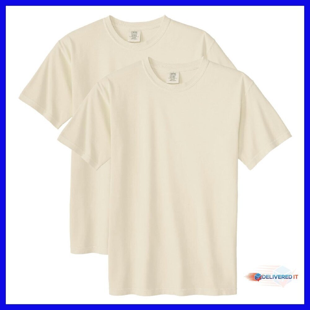 Heavyweight Cotton Short Sleeve Tee, Soft Washed, Double-Needle Hems